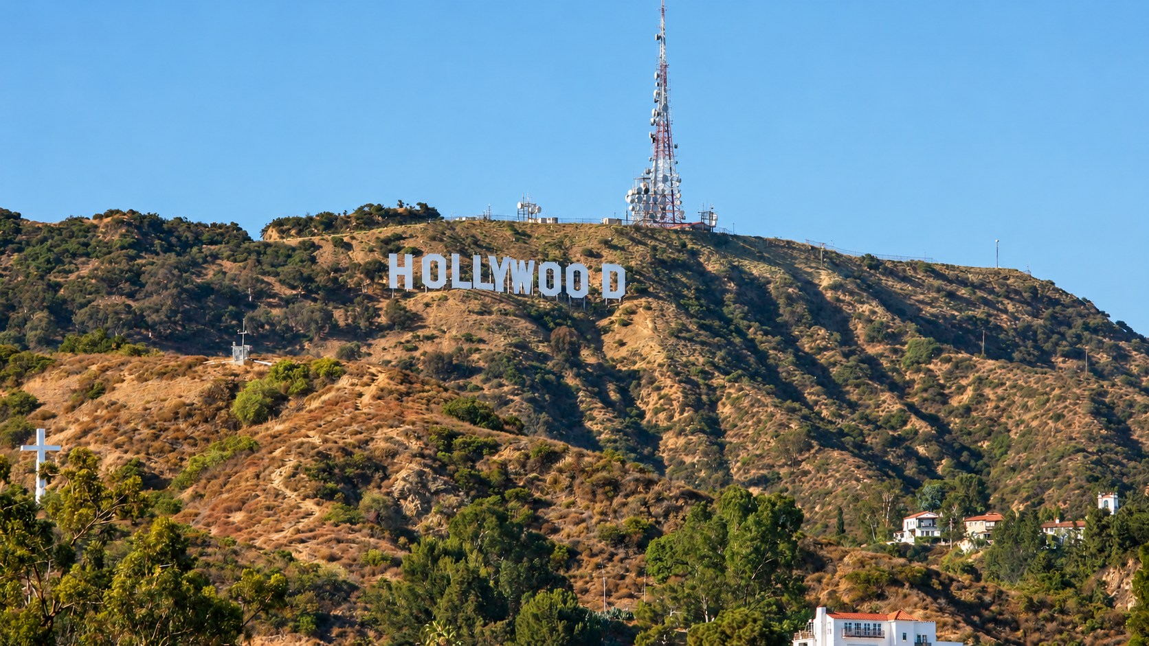 Hollywood Sign on the hillside